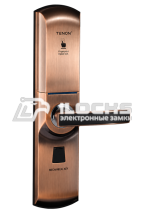 Биометрический электронный замок для двери F3150 Red Copper